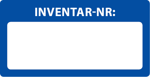 Inventaretiketten rechteckig 40 x 20 mm