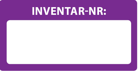 Inventaretiketten rechteckig 40 x 20 mm
