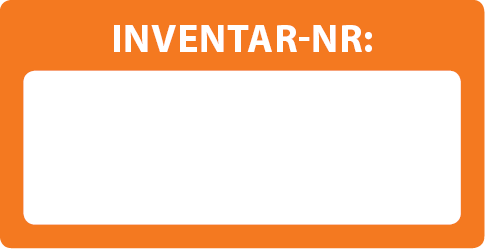 Inventaretiketten rechteckig 40 x 20 mm