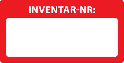 Inventaretiketten rechteckig 40 x 20 mm