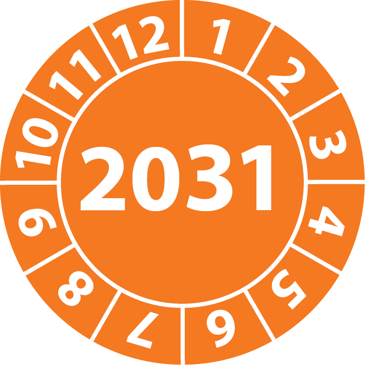 Jahresprüfplaketten 2031