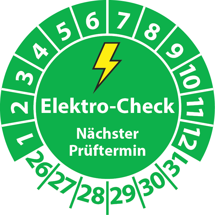 Prüfplaketten Elektro-Check