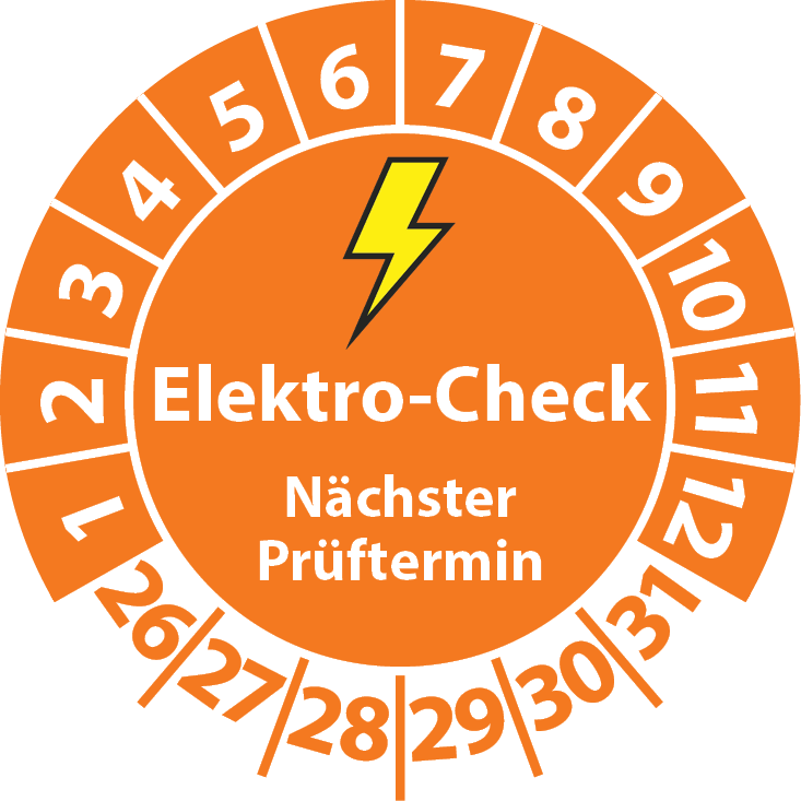 Prüfplaketten Elektro-Check