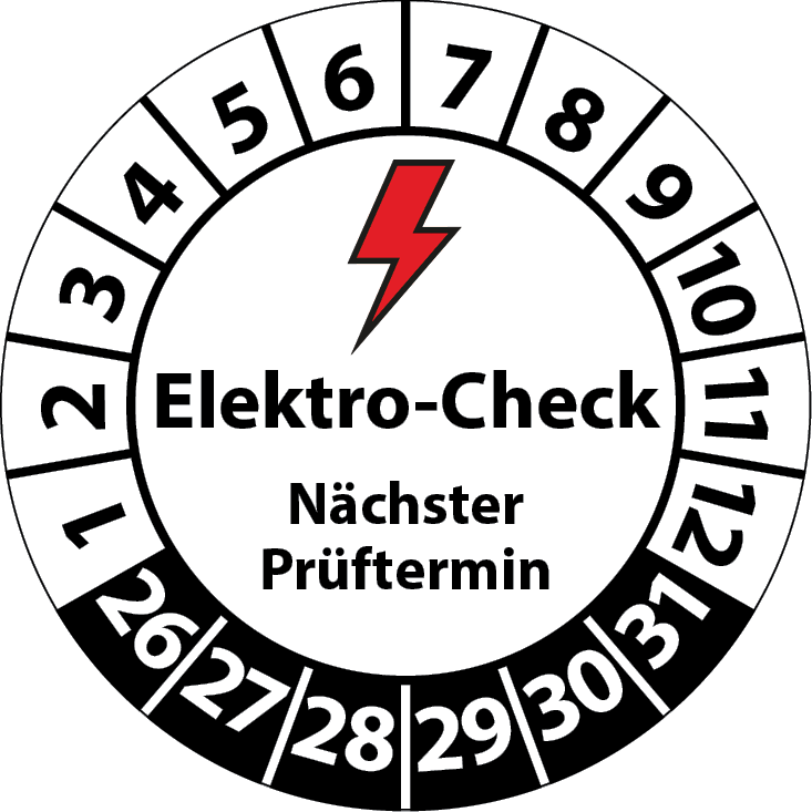 Prüfplaketten Elektro-Check