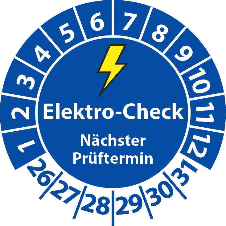 Prüfplaketten Elektro-Check