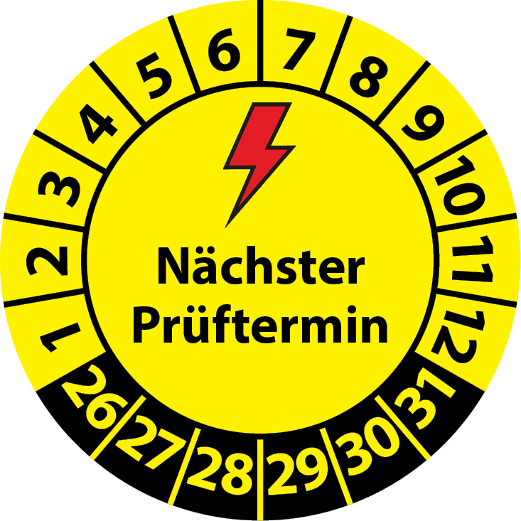 Prüfplakette Elektro