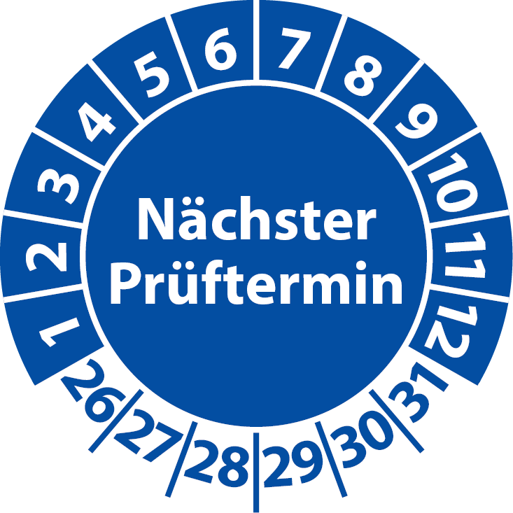 Prüfplaketten Nächster Prüftermin