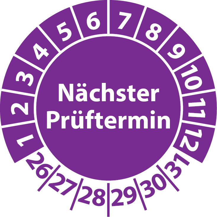 Prüfplaketten Nächster Prüftermin