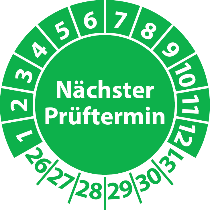 Prüfplaketten Nächster Prüftermin