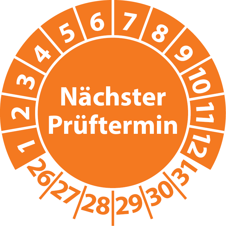 Prüfplaketten Nächster Prüftermin