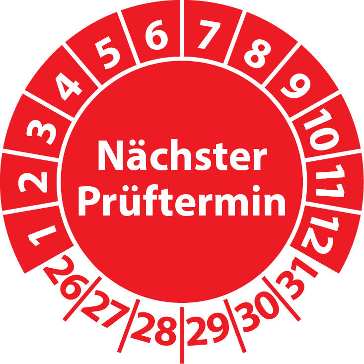 Prüfplaketten Nächster Prüftermin