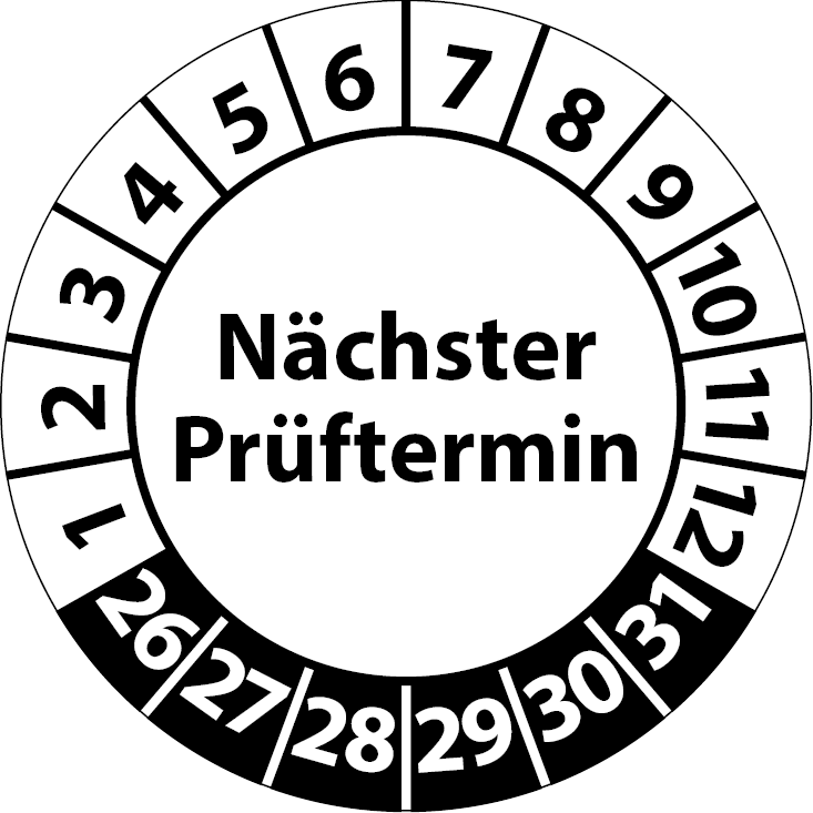 Prüfplaketten Nächster Prüftermin