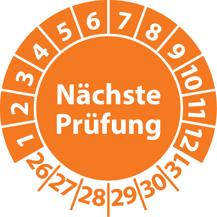 Prüfplaketten Nächste Prüfung