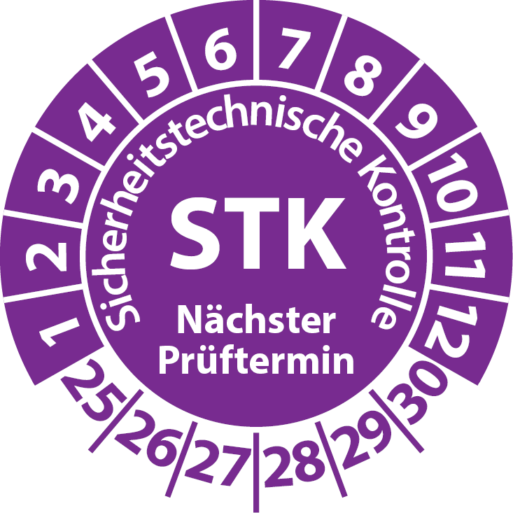 Prüfplaketten STK