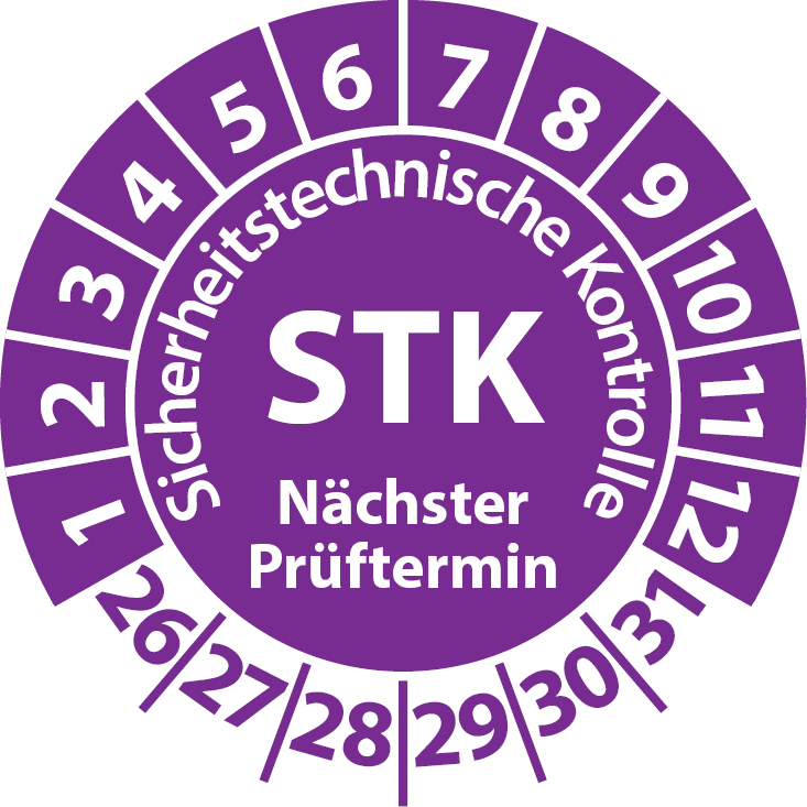 Prüfplaketten STK