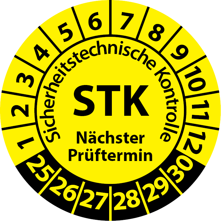 Prüfplaketten STK