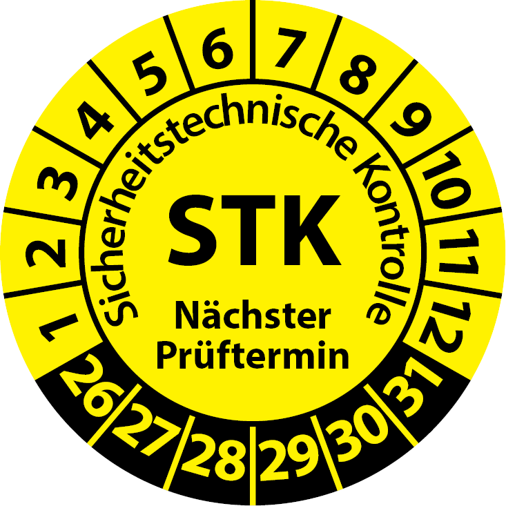Prüfplaketten STK