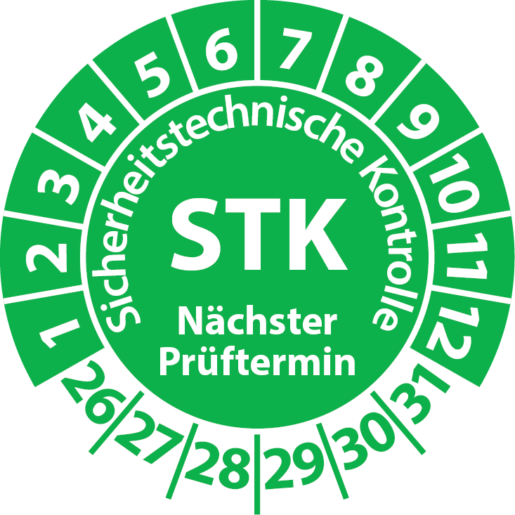 Prüfplaketten STK