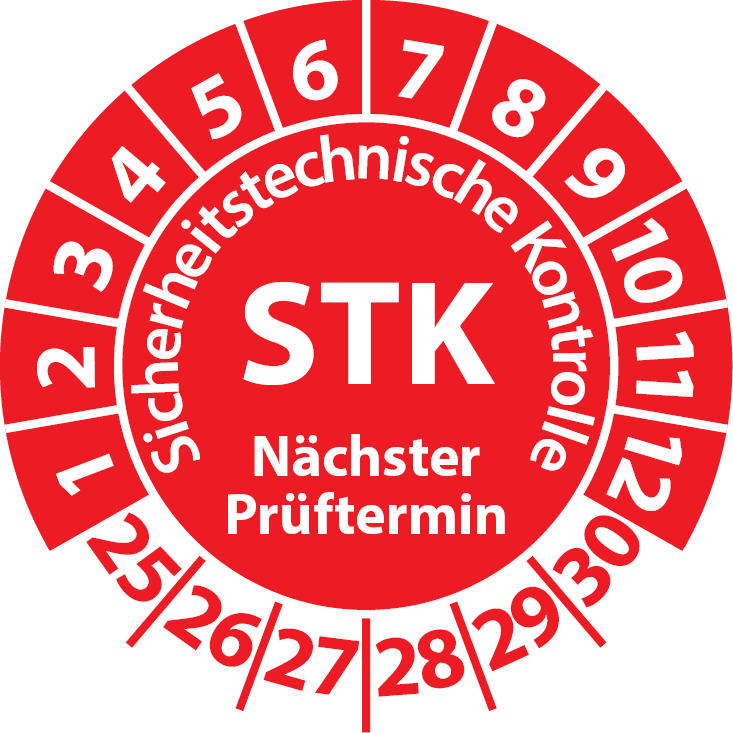 Prüfplaketten STK