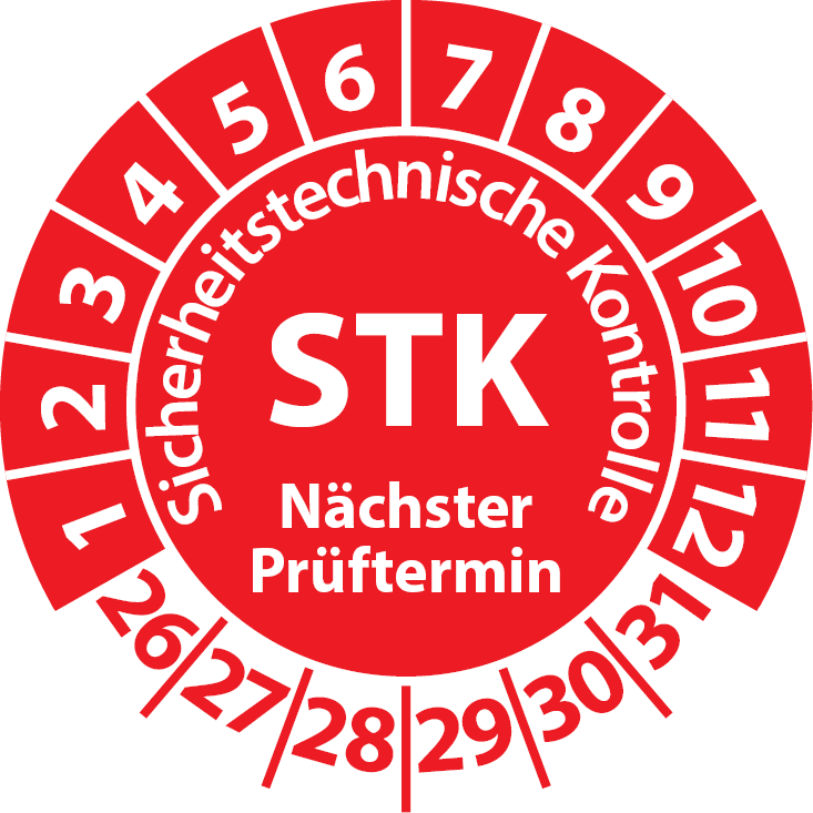 Prüfplaketten STK