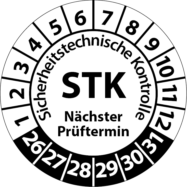 Prüfplaketten STK