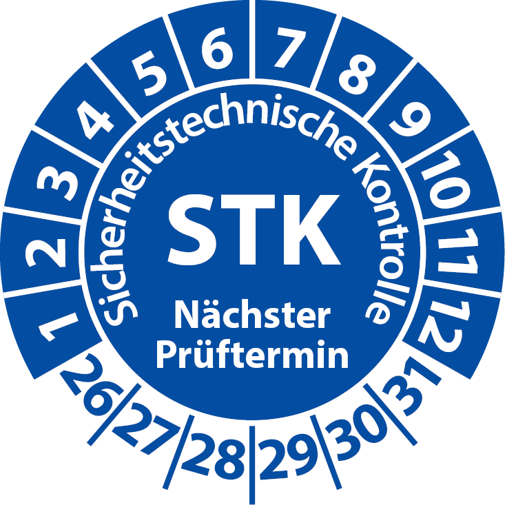 Prüfplakette STK