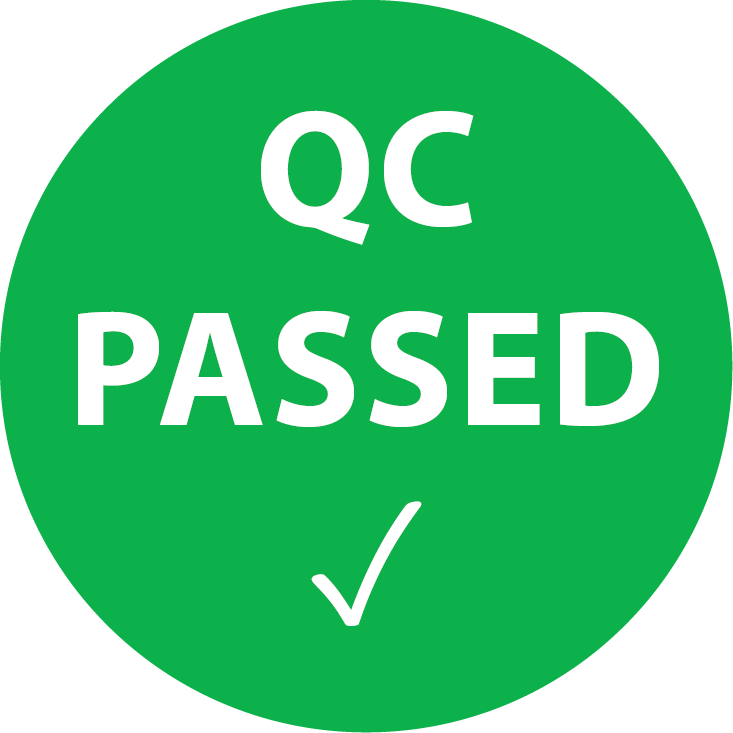 QC PASSED Aufkleber / Etiketten / Prüfplaketten Qualitätssicherung
