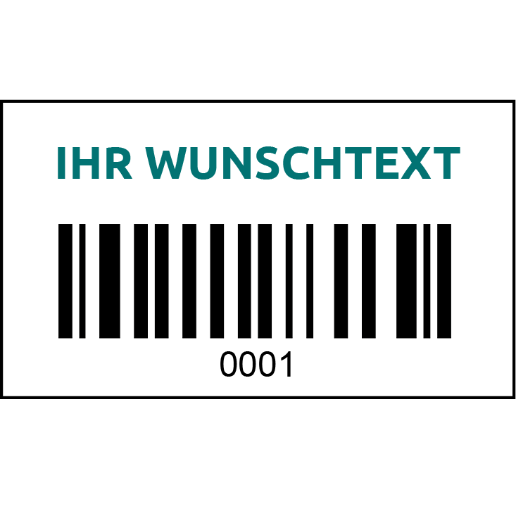 Barcode-Etiketten mit Wunschtext selbst gestalten 