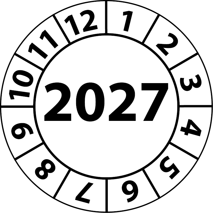 Jahresprüfplaketten 2027
