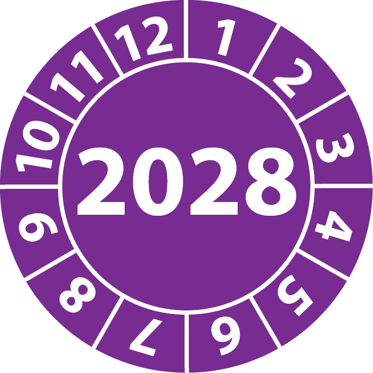 Jahresprüfplaketten 2028