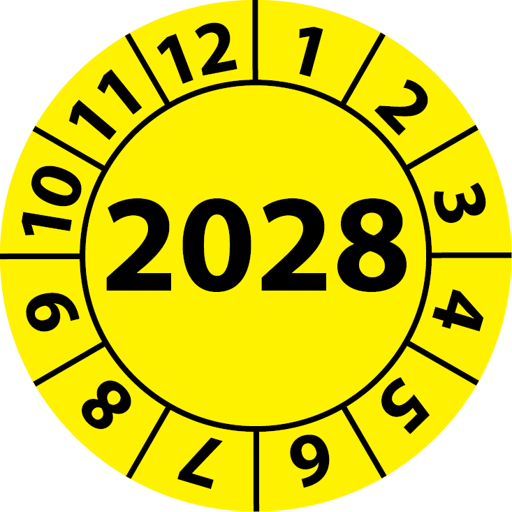 Jahresprüfplaketten 2028