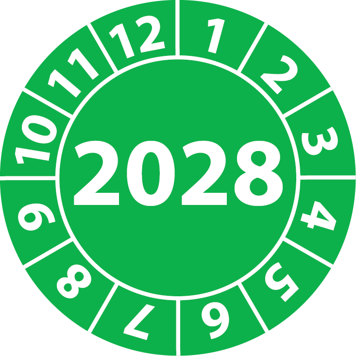 Jahresprüfplaketten 2028