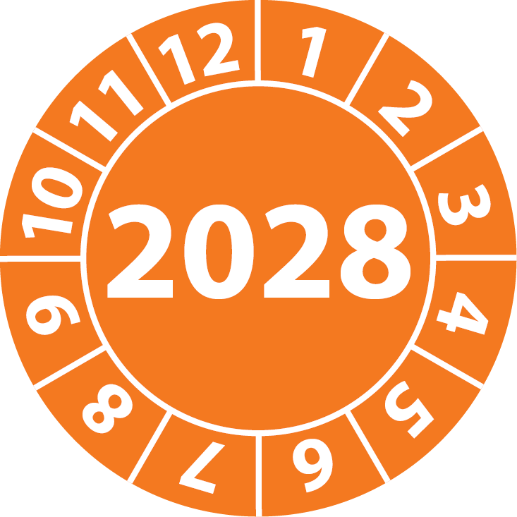 Jahresprüfplaketten 2028