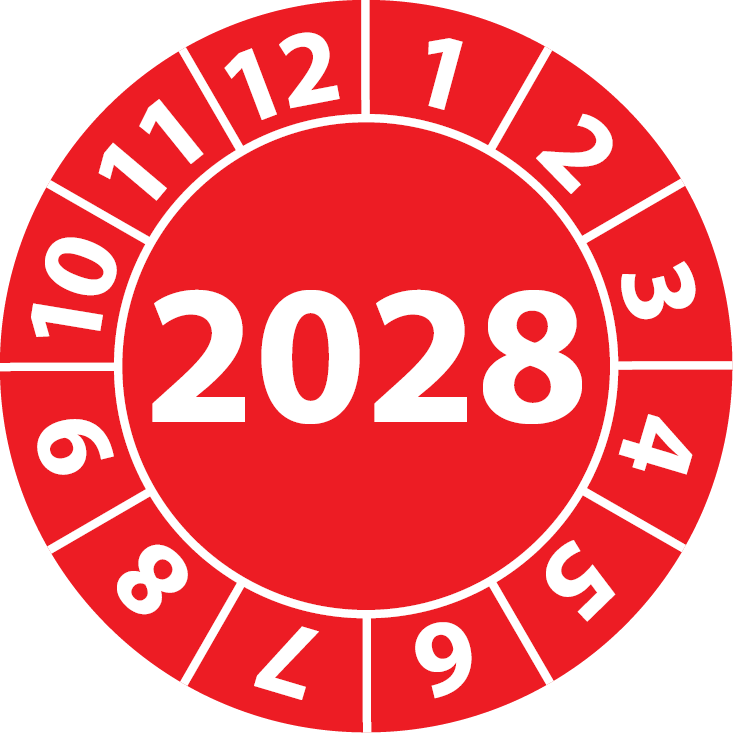 Jahresprüfplaketten 2028