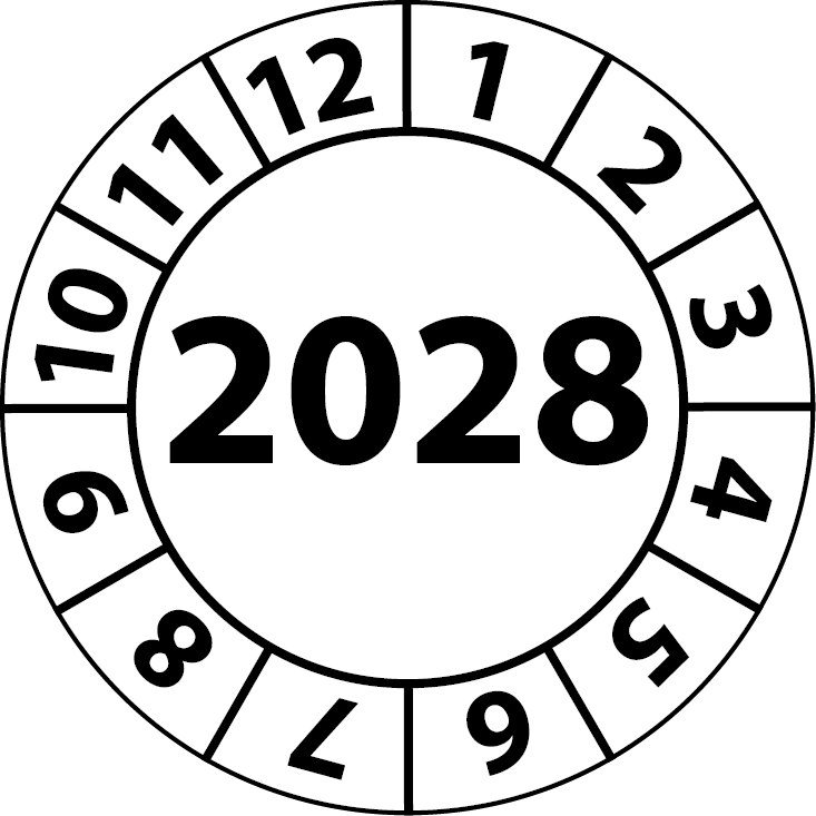 Jahresprüfplaketten 2028