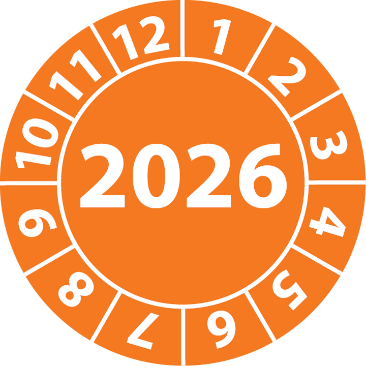  Prüfplaketten & Prüfaufkleber 2025 kaufen - mit Logo & Wunschtext ️ Motiv 