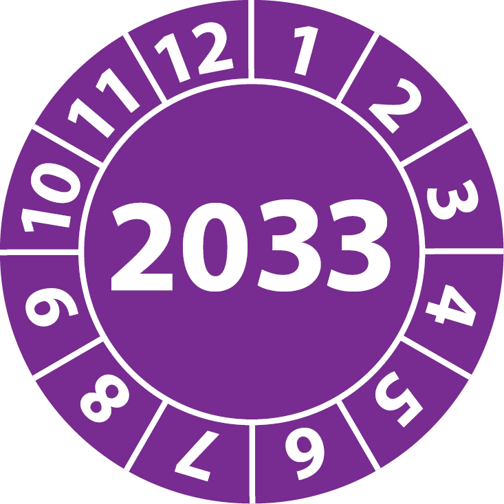 Jahresplakette-2033-violett-lila-jahresaufkleber