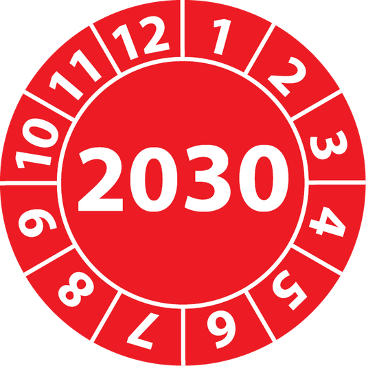 Jahresprüfplaketten 2030