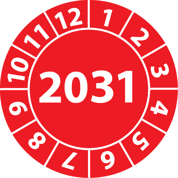 Jahresprüfplaketten 2031