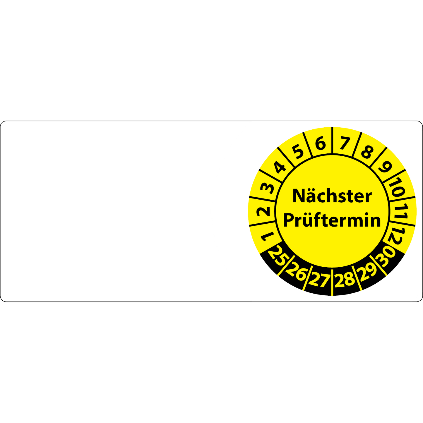 Kabelprüfplakette Nächster Prüftermin Kabelplakette