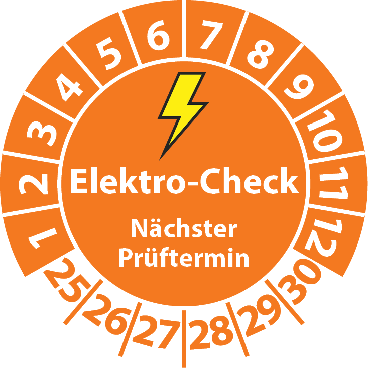 Prüfplaketten Elektro-Check