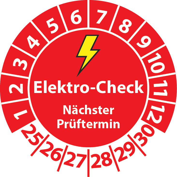 Prüfplaketten Elektro-Check