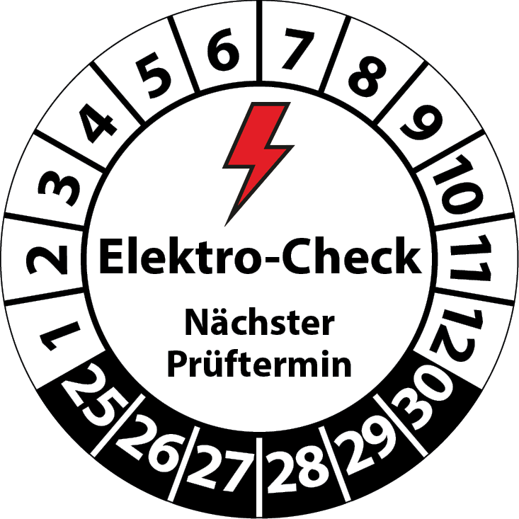 Prüfplaketten Elektro-Check