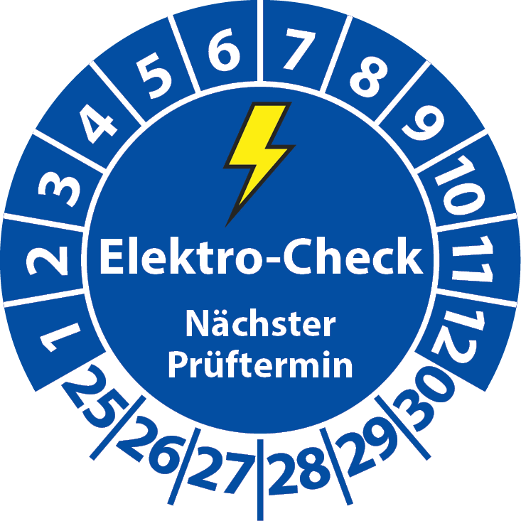 Prüfplaketten Elektro-Check