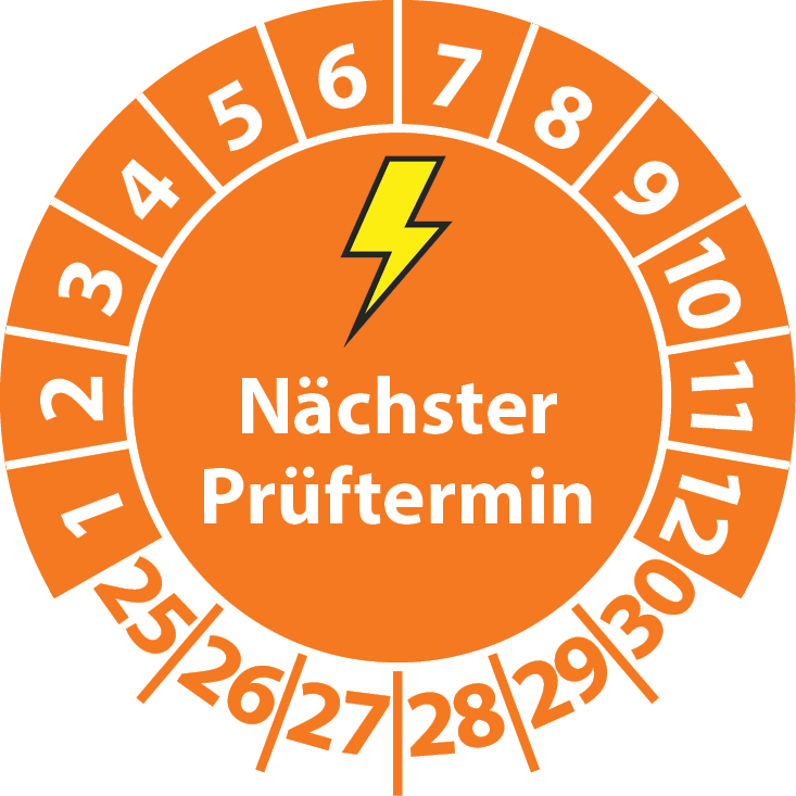 Prüfplaketten Elektro Nächster Prüftermin