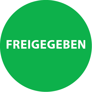 Aufkleber Freigegeben Etikett