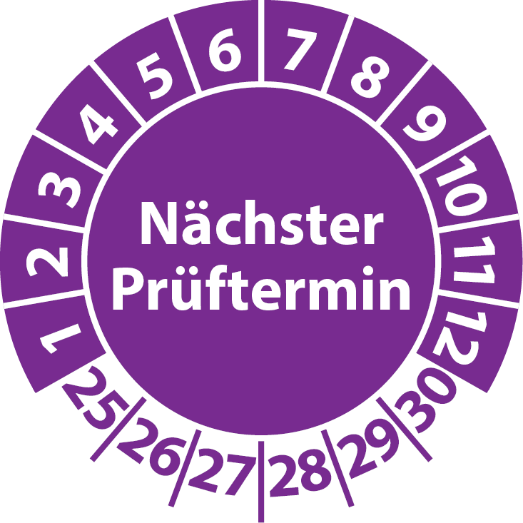Prüfplaketten Nächster Prüftermin