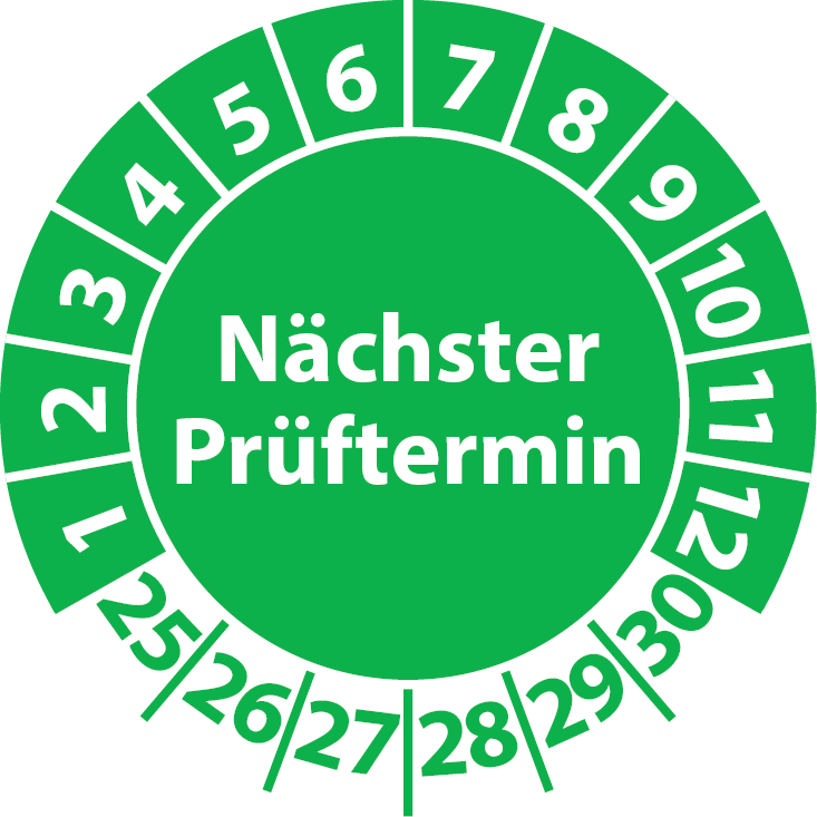 Prüfplaketten Nächster Prüftermin