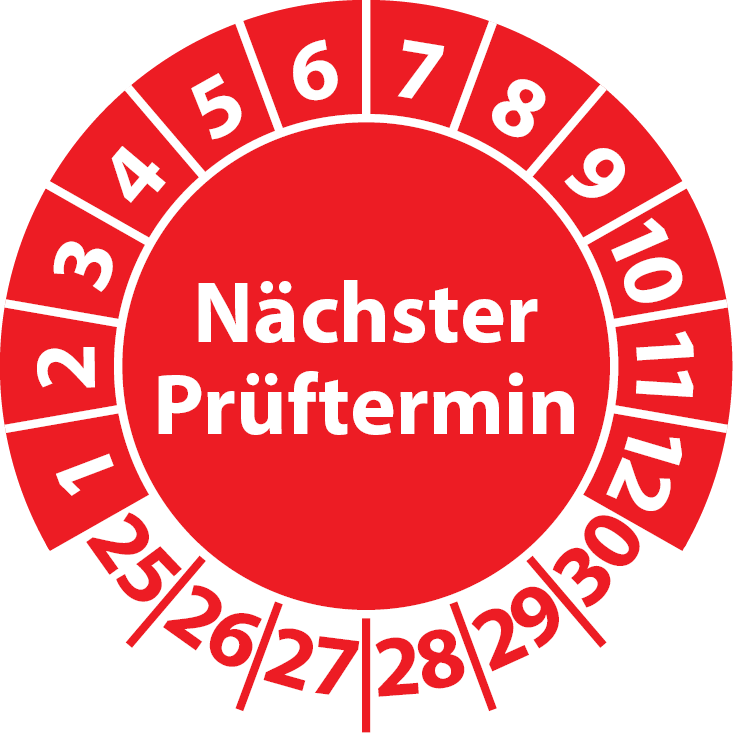 Prüfplaketten Nächster Prüftermin