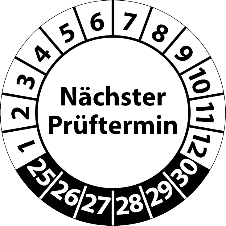 Prüfplaketten Nächster Prüftermin